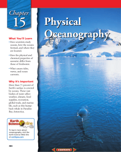 Chapter 15: Physical Oceanography