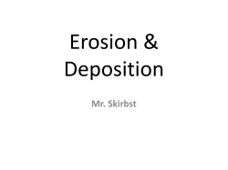 Erosion and Deposition