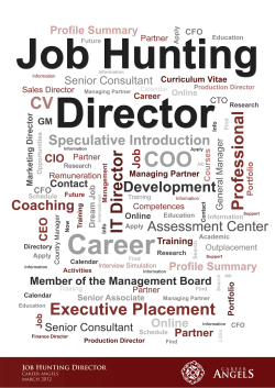The Job Hunting Process