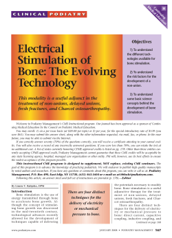 Electrical Stimulation of Bone: The Evolving Technology