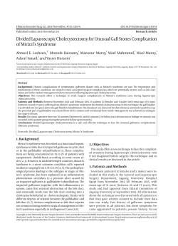 Divided Laparoscopic Cholecystectomy for Unusual Gall Stones