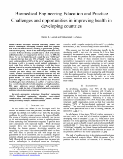 Biomedical Engineering Education and Practice