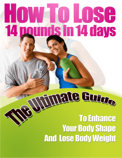 How to Lose 14 Pounds in 14 Days - Natural Superfoods for Optimal