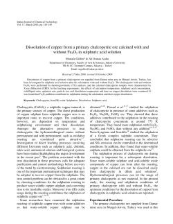 Dissolution of copper from a primary chalcopyrite ore calcined with