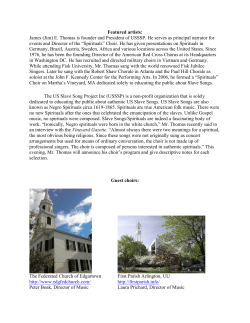 Concert Program - First Parish Unitarian Universalist of Arlington