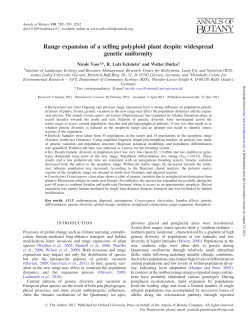 Range expansion of a selfing polyploid plant despite