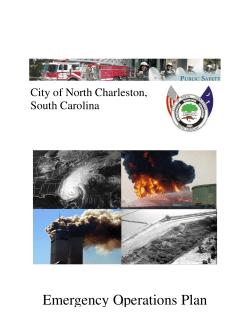 Emergency Operations Plan - City of North Charleston