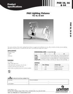 Spec Sheet - Full Compass