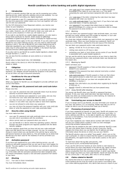 NemID conditions for online banking and public
