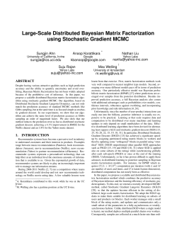 Large-Scale Distributed Bayesian Matrix Factorization using