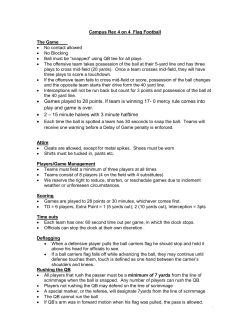 Flag Football Rules