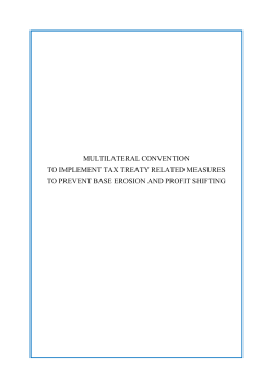 multilateral convention to implement tax treaty related
