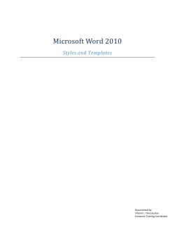Microsoft Word 2010