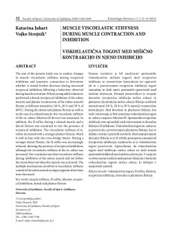muscle viscoelastic stiffness during muscle contraction and
