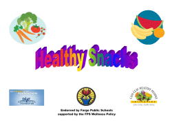 Healthy Snacks Booklet