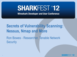 Secrets of Vulnerability Scanning: Nessus, Nmap and