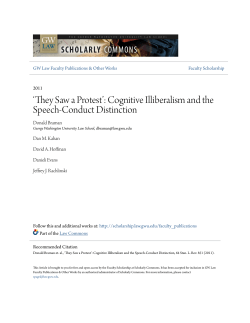 Cognitive Illiberalism and the Speech