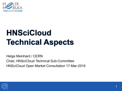 Use Cases - CERN Indico