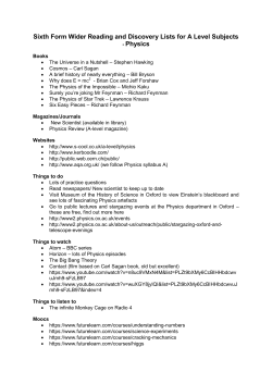 Sixth Form Wider Reading and Discovery Lists for A Level Subjects