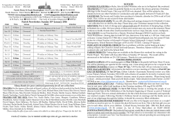 Parish Newsletter - Parish of St Lawrence and St Paul Home page