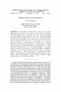 INTERNATIONAL BULLETIN OF BACTERIOLOGICAL Volume 12