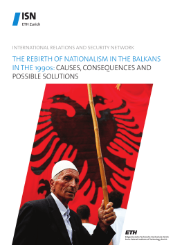 The Rebirth of Nationalism in the Balkans in the 1990s: Cause