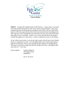 Eastern Region OROTU &ndash; situated off Campbell Road on SH5 Rotorua