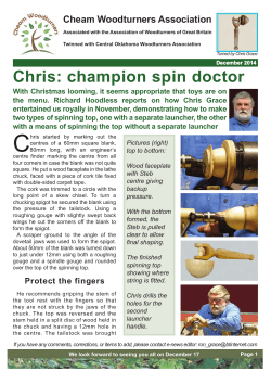 Chris Grace &mdash; spinning tops &mdash; November 2014