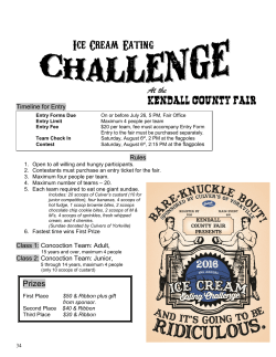 2016 Kendall County Fair Ice Cream Information