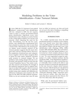 Modeling Problems in the Voter Identification&mdash;Voter Turnout Debate