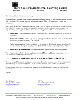 Application - Irons Oaks