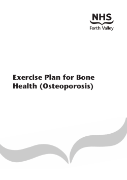 Exercise Plan for Bone Health (Osteoporosis)