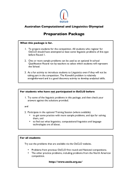 OzCLO Training Pack