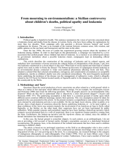 From mourning to environmentalism: a Sicilian controversy about