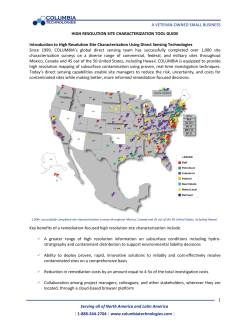 High Resolution Site Characterization Tool Guide