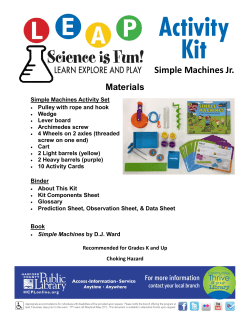 Simple Machines Jr. Kit