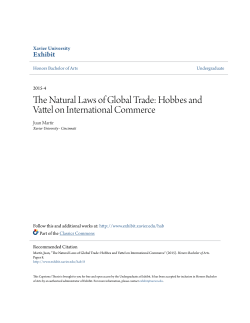 The Natural Laws of Global Trade: Hobbes and Vattel on