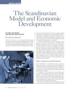 The Scandinavian Model and Economic Development