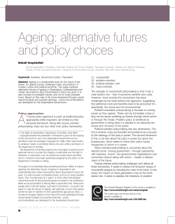 Ageing: Alternative Futures and Policy Choices - Meta