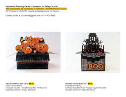 Handmade Greeting Cards - Fundraiser for Relay For Life 75% of