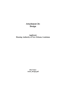 Attachment 26: Design - Housing Authority of New Orleans