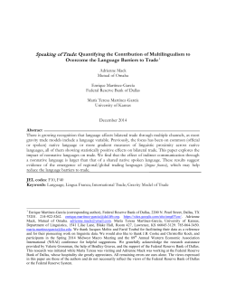 Speaking of Trade: Quantifying the Contribution of Multilingualism to