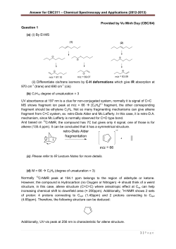 Chemical Spectroscopy and Applications (2012