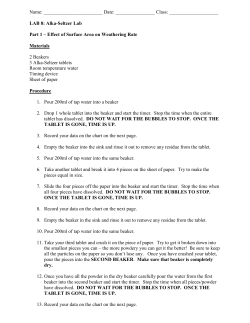 Chemical weathering lab