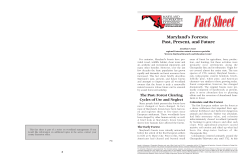 Maryland`s Forests: Past, Present, and Future