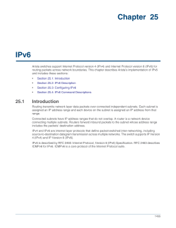 Chapter 25 IPv6