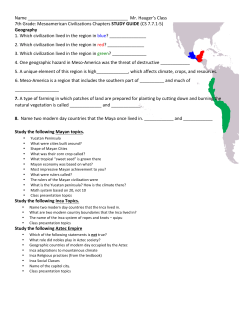 Mr. Hauger`s Class 7th Grade: Mesoamerican