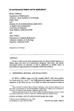On the Numerical Radius and Its Applications