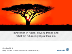 Munich Re`s Life Insurance Survey 2015 Survey Results
