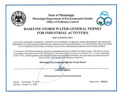 Baseline Industrial Storm Water General Permit